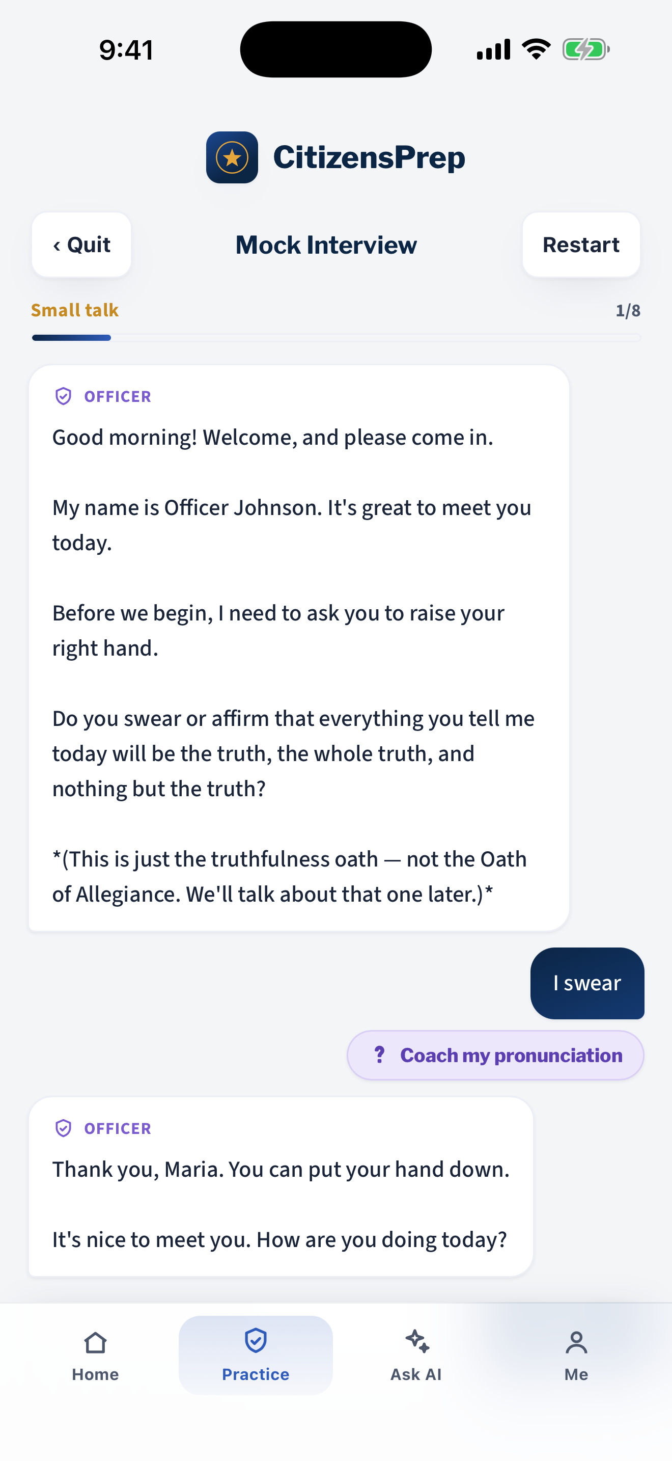 Mock interview